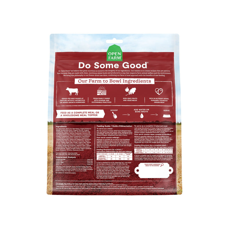 Open Farm Freeze Dried Raw Dog Food Morsels